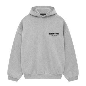Fear of God Essentials Light Gray Hoodie